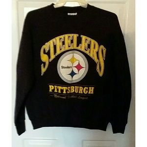 Mens Vintage Pittsburgh Steelers Lee Sport Sweater